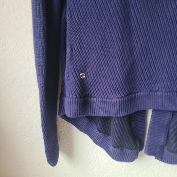 Ivivva by Lululemon Purple Blue Hooded Cardigan Girls Size 12 - Picture 8 of 9